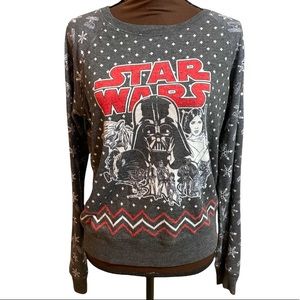 Star Wars long sleeve lightweight “ugly sweater“ size medium